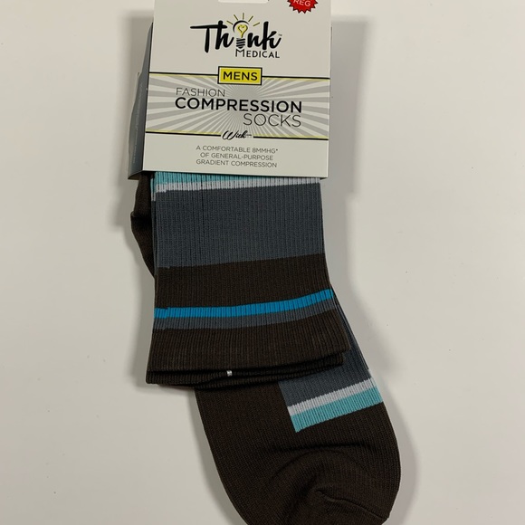 Think Medical Mens Compression Socks. Size Regular M 9-11 - Picture 3 of 3